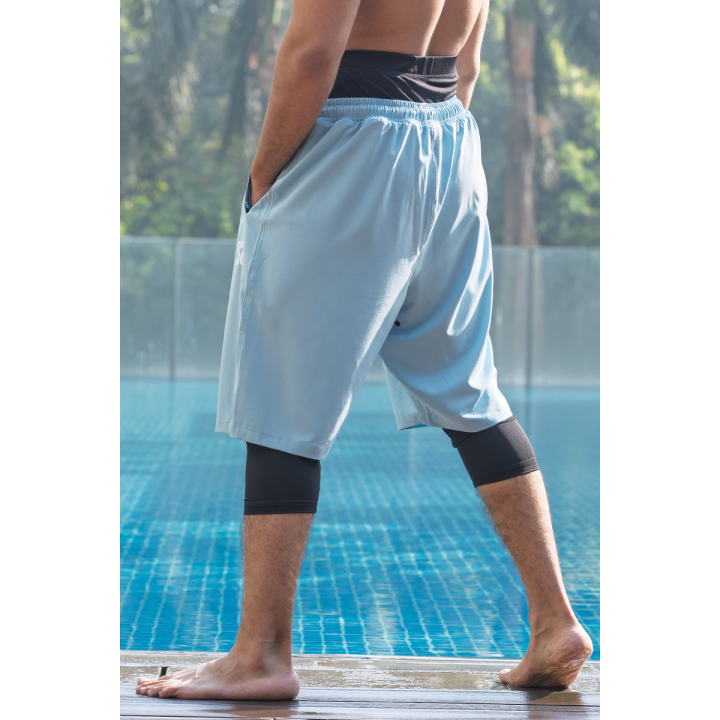 Sarouel short de bain - bleu - Wassat